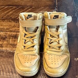 Nike Kids Beige High-Top Sneakers